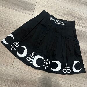Restyle witchcraft gothic mini skirt